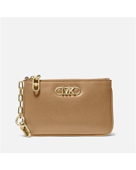 michael kors parker key card holder|Parker Small Leather Zip Card Case .